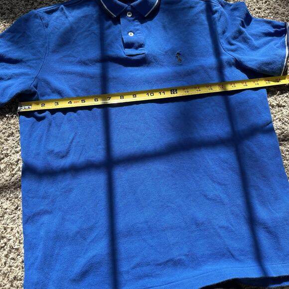 Polo Ralph Lauren HERITAGE ROYAL BLUE/TIPPED EDGES Shirt Men 2 Size Small Casual - Picture 5 of 7